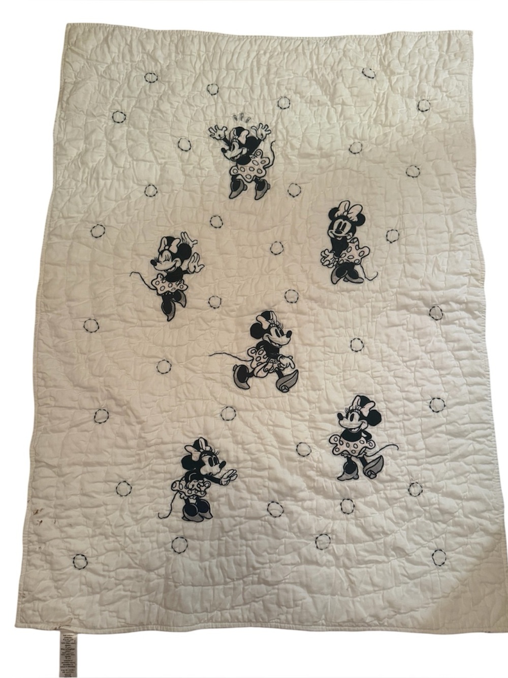 Disney Pottery Barn Minnie Mouse Quilted Comforter for Toddlers